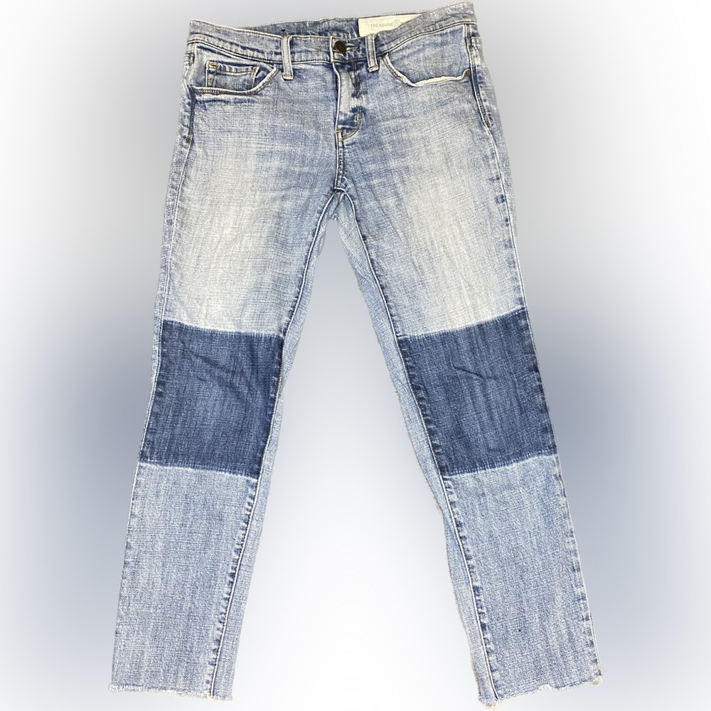 Nordstrom Treasure & Bond Mid-Rise and skinny boyfriend jeans size 27